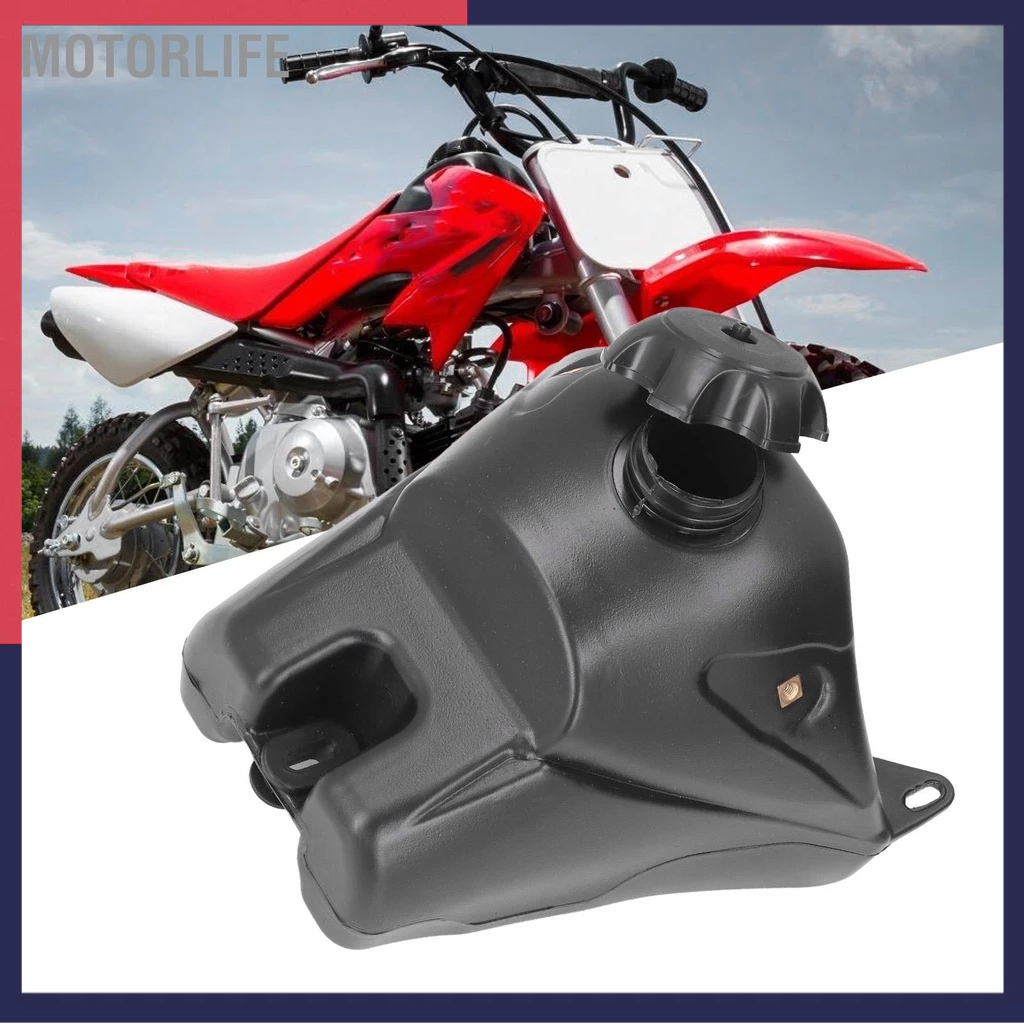 Motorlife Bình xăng xe đạp địa hình có nắp ABS màu đen thay thế cho XR CRF50 Petcock 50cc 70cc 110cc 125cc