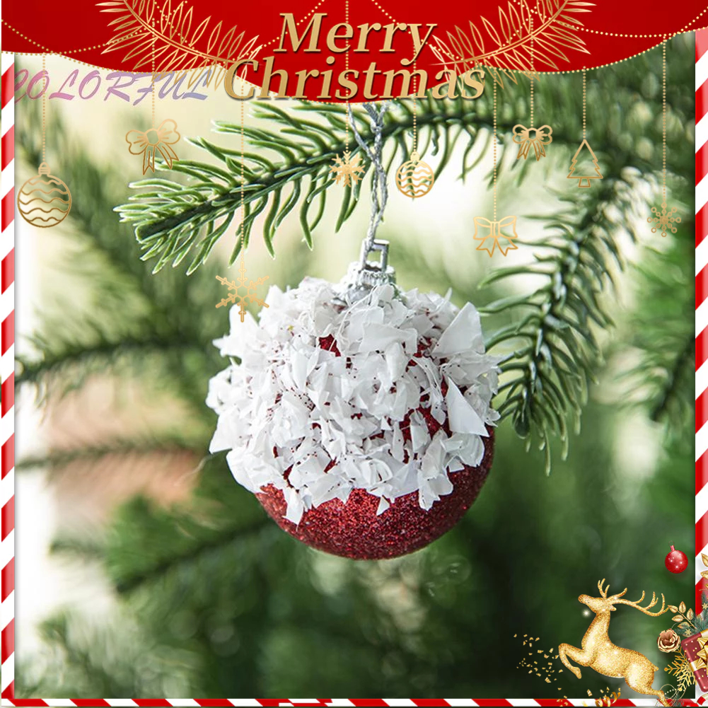 Bộ 6 Quả Châu Lấp Lánh Trang Trí Cây Thông Giáng Sinh