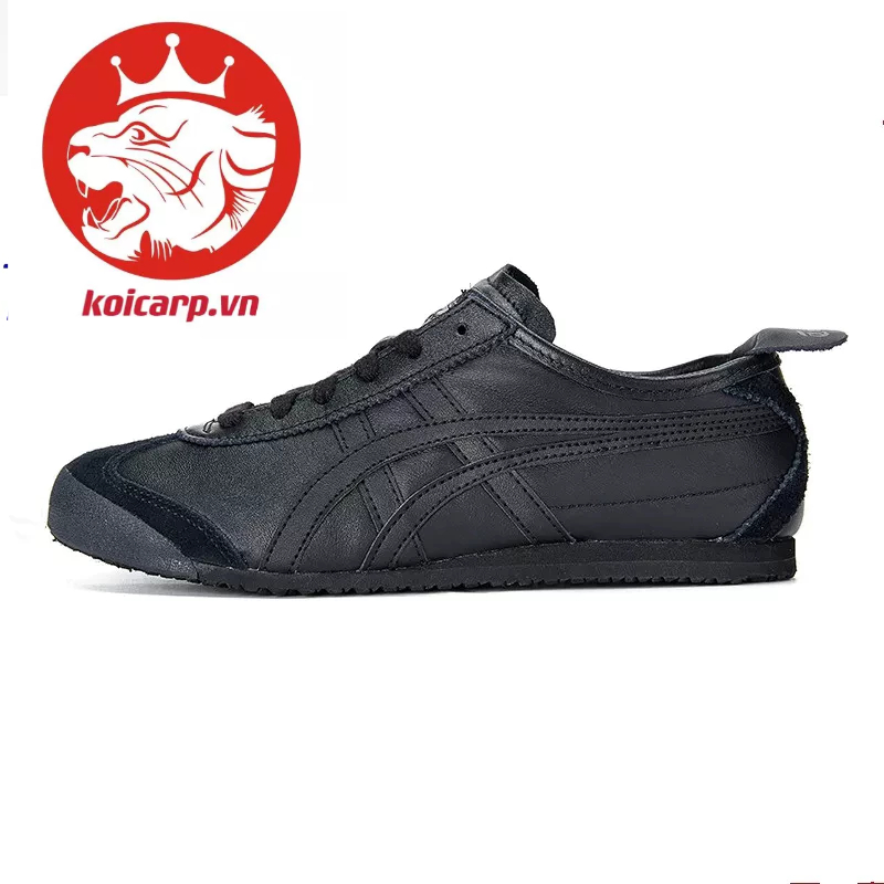 Giày Thể Thao Onitsuka Mexico 66 Chất Liệu Da Màu Đen Thời Trang Cho Nam Và Nữ