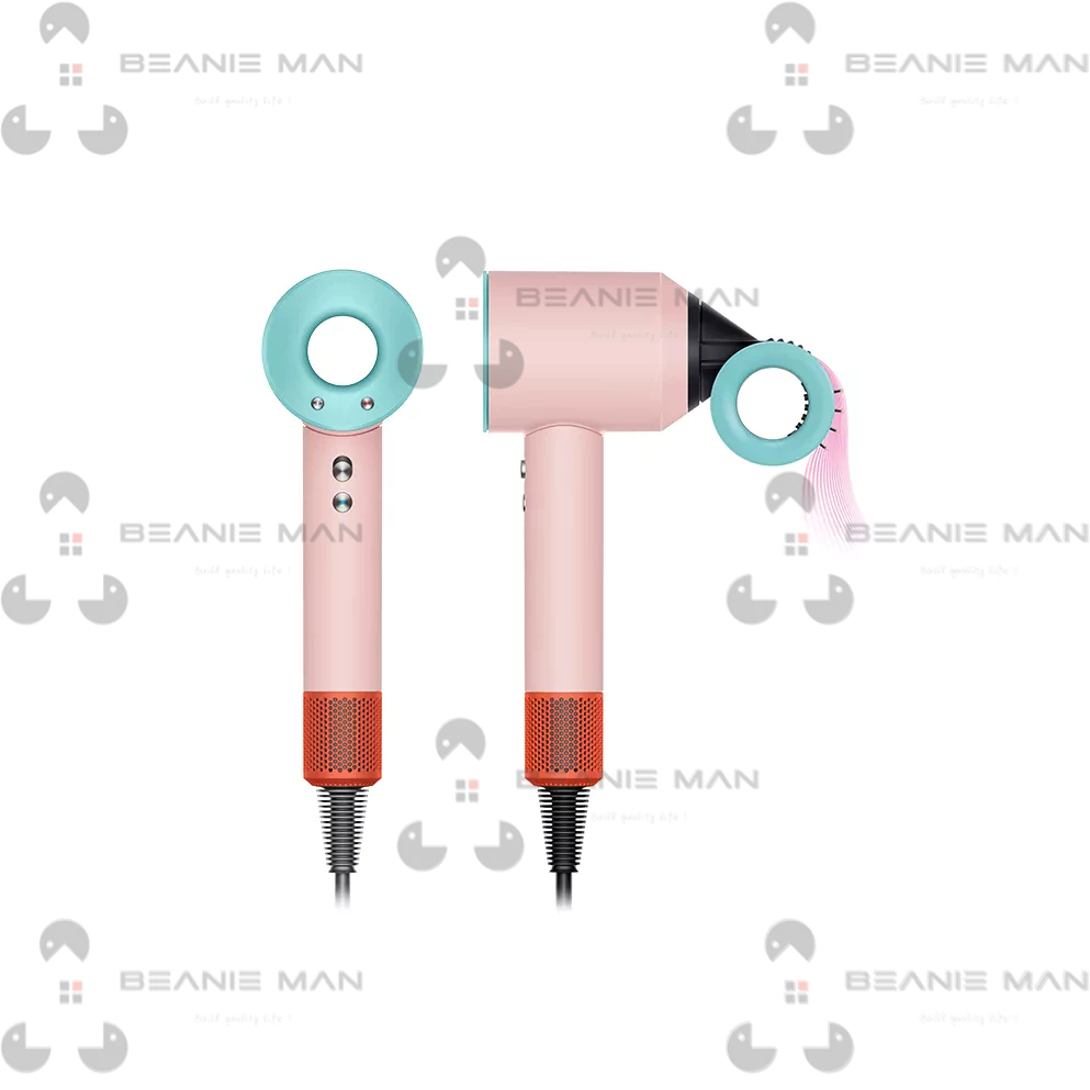 Máy Sấy Tóc anion 1.8m Và 3m Dây Kẹp Và 4 Đầu Kẹp Khác Nhau, 1600w Siêu Khô Tóc Nhanh Và Tạo Kiểu Tóc Nóng Và Lạnh.