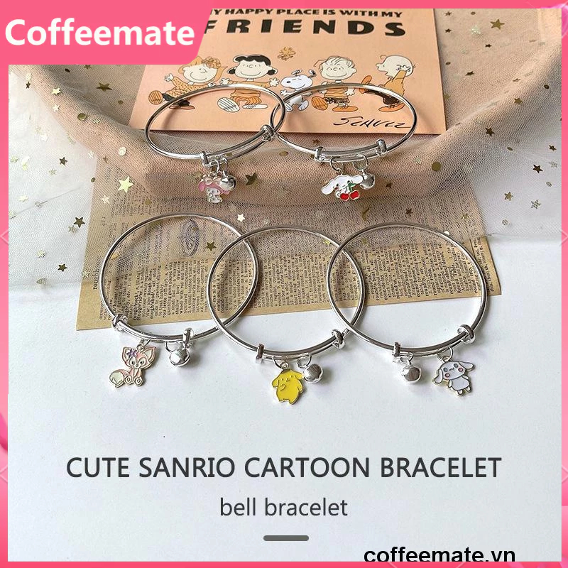⚡Vòng Tay Dây Xích Gắn Chuông / Thỏ / Hoạt Hình Sanrio Melody Chuông Hoạt Hình Dễ Thương Cho Nữ Sinh