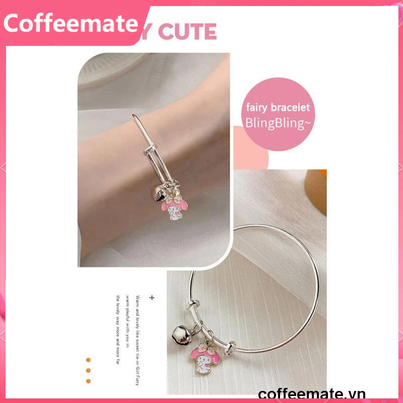 ⚡Vòng Tay Dây Xích Gắn Chuông / Thỏ / Hoạt Hình Sanrio Melody Chuông Hoạt Hình Dễ Thương Cho Nữ Sinh