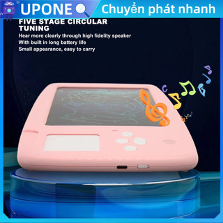 Upone trẻ em bảng viết đọc nói thẻ thông minh chữ tay máy tính học tập giáo dục đồ chơi cho bé 8.5in màu hồng