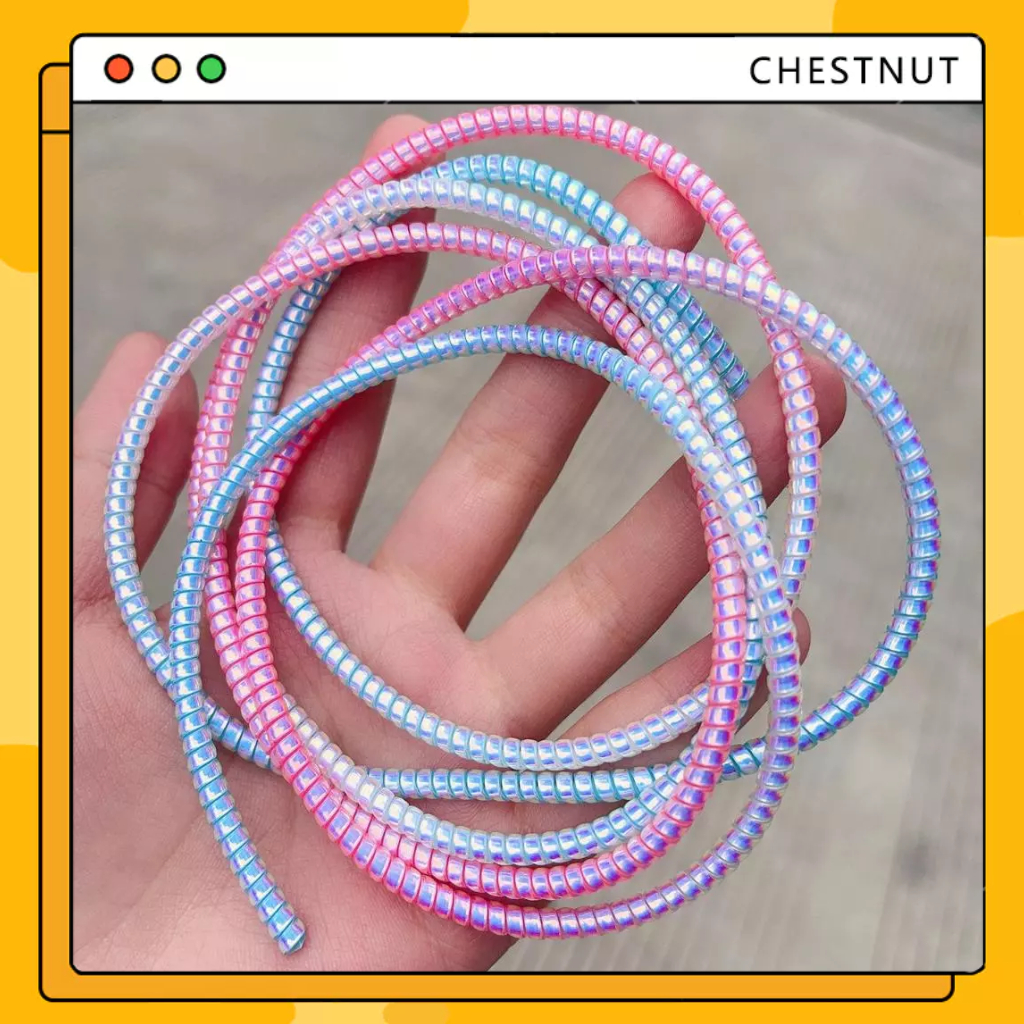 COD❤️1 Dây Xoắn Quấn Bảo Vệ Cáp Tai Nghe Dài 1.4M/55 Inches-CT