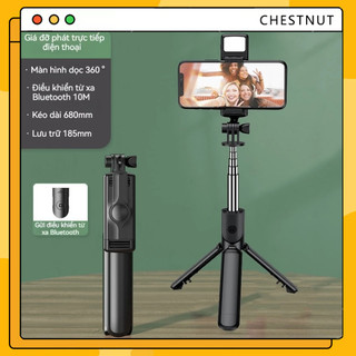 COD❤️Gậy chụp ảnh 3 chân B11S thế hệ mới, có đèn led trợ sáng, Gậy selfie chụp hình, tự sướng,nút bluetooth điều khiển từ xa-CT