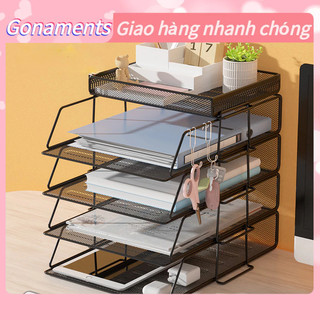 * Kệ đựng tài liệu 2 tầng, khay đựng tài liệu, kệ sắt đựng hồ sơ văn phòng Gonaments