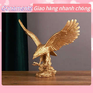 Tượng đại bàng hùng vĩ điêu khắc cao trên đá nhựa trang trí cho tủ tivi rượu văn phòng lớn gonaments e.