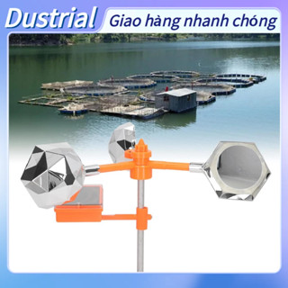 [Hàng Sẵn] Âm thanh năng lượng mặt trời màu trắng Máy đuổi chim xoay 360 ° cho trang trại Dustrial