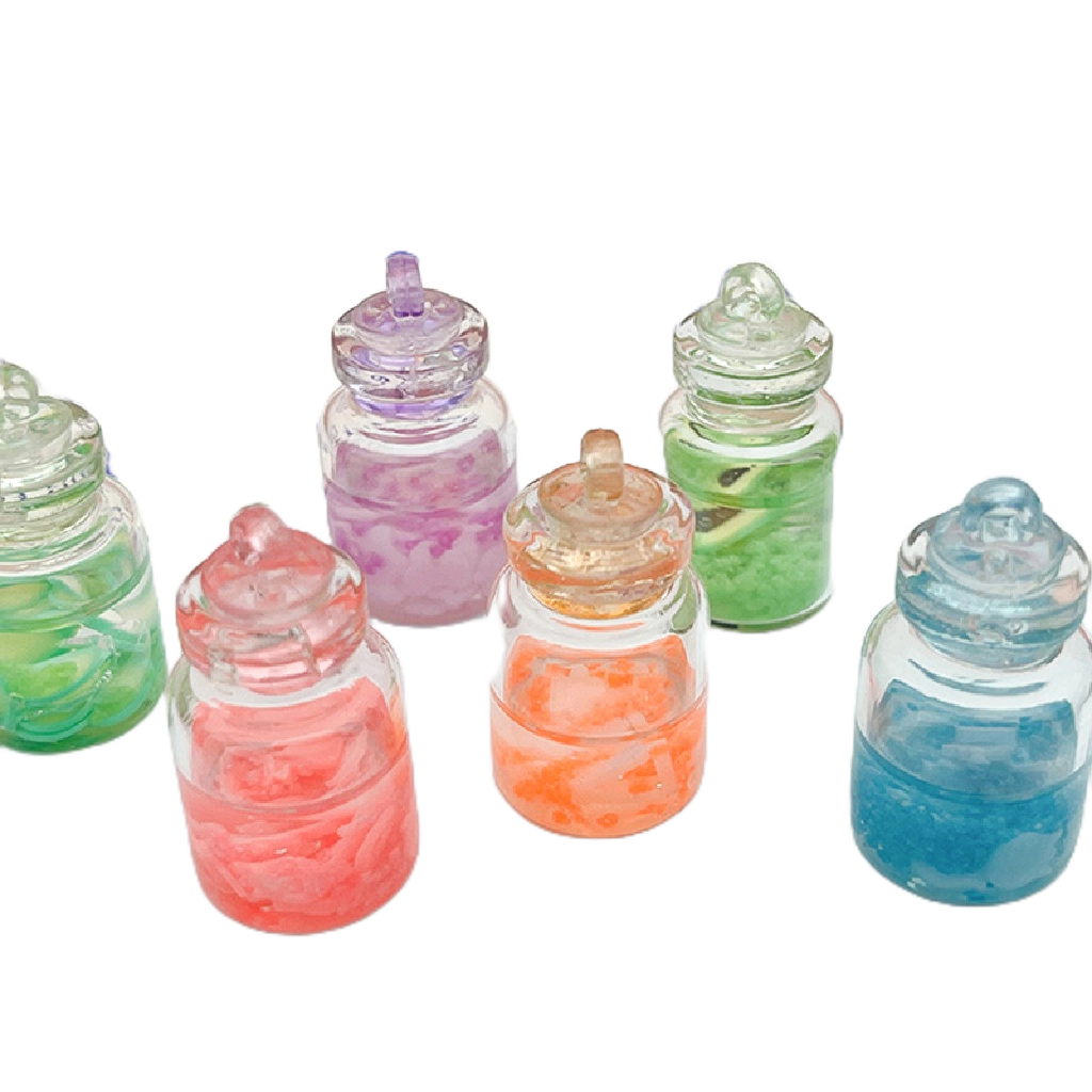 Set 1 / 5 Bình Điều Ước mini Dạ Quang Trang Trí Nhà Búp Bê / Tiểu Cảnh diy