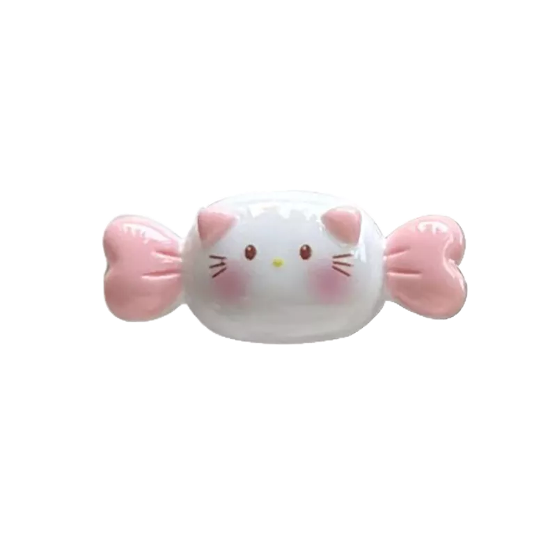 1/ 6 Kẹp tóc mini QrhYK kiểu Sanrio Cinnamon Dog My Melody Pompom Purins Hello Kitty dễ thương dành cho bé gái