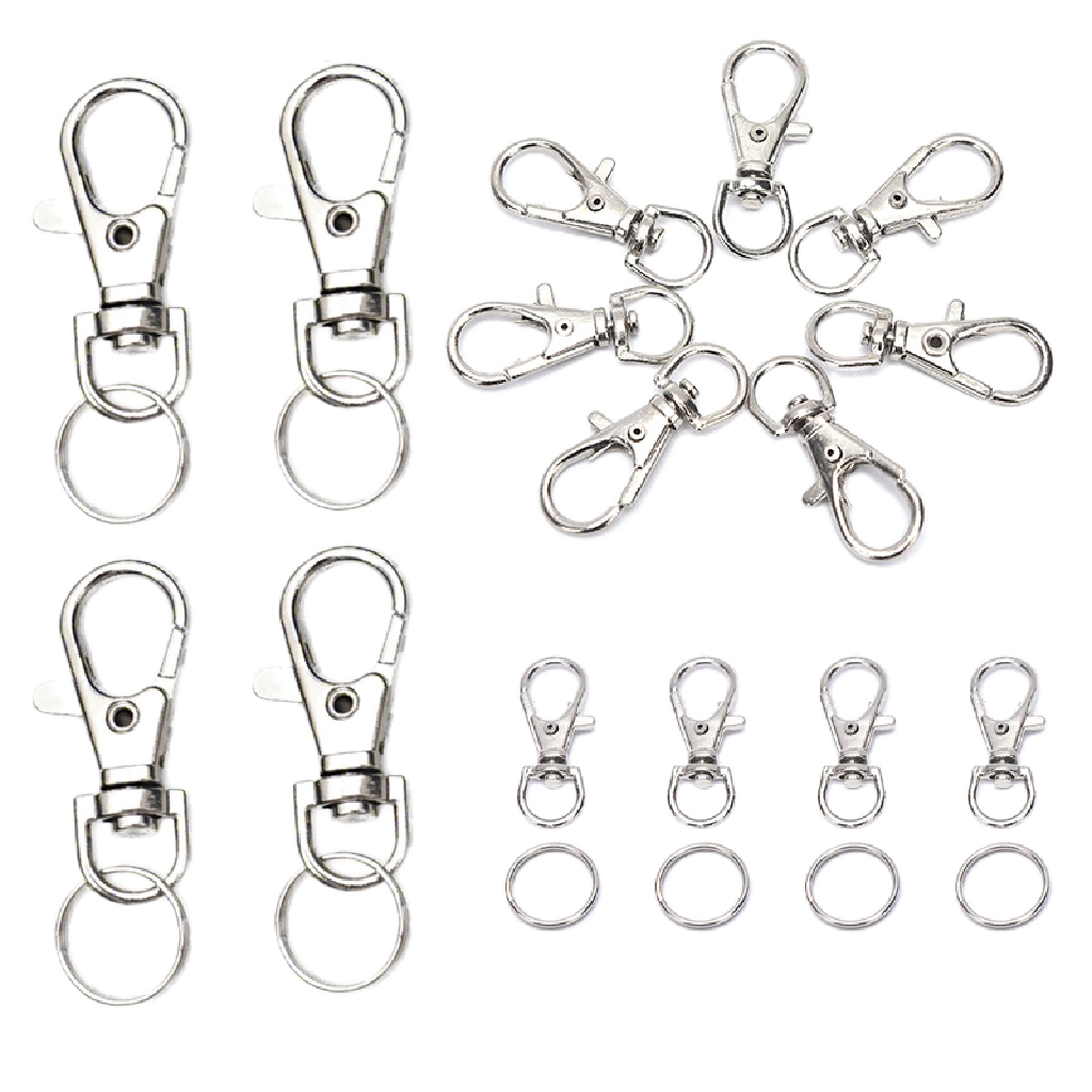 Set 50 Móc Khóa Kim Loại Hình Tôm Hùm Tự Làm Trang Sức
