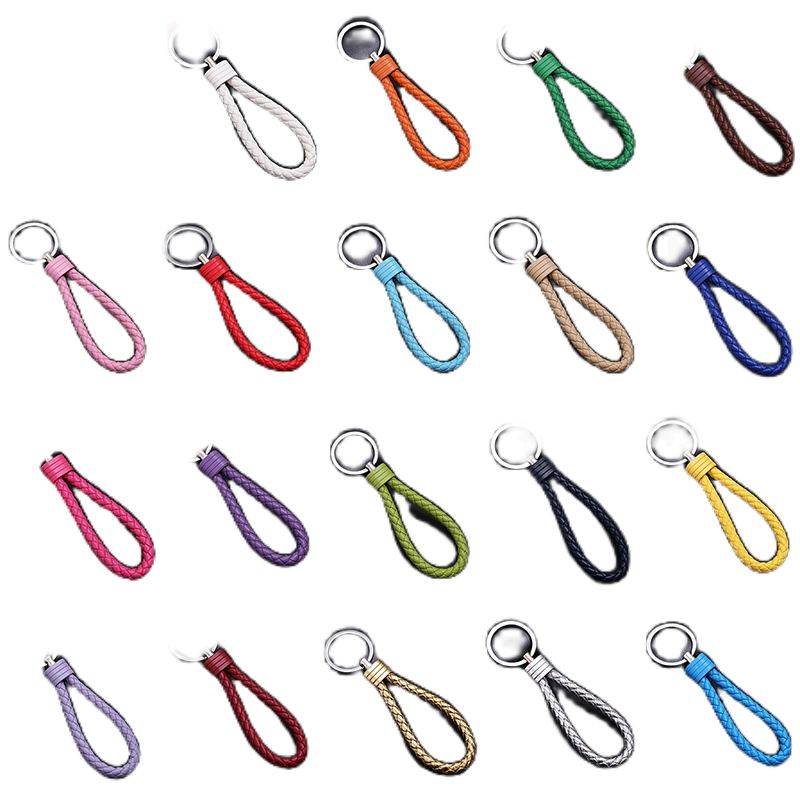 Móc Khóa Dây Da Handmade 40 Màu Thời Trang Mới
