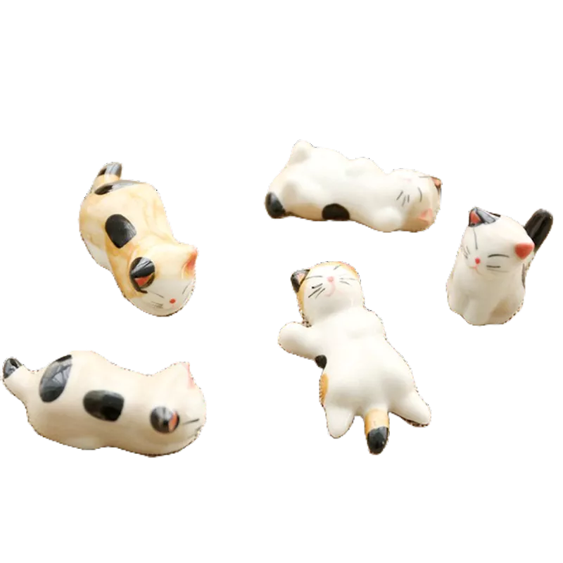 Đồ Gác Đũa Bằng Sứ Hình Mèo May Mắn Dễ Thương Mới