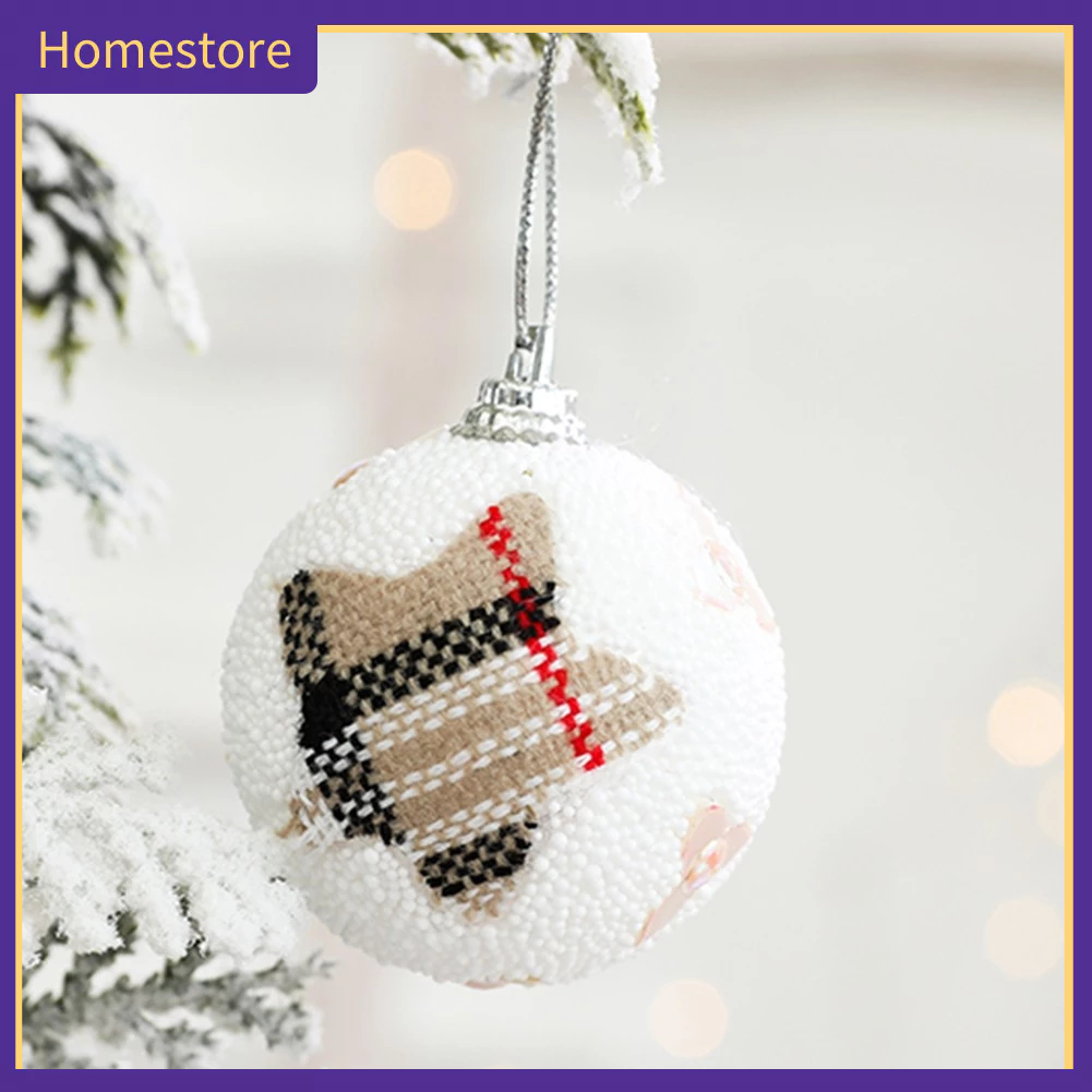 Hộp 6 Trái Châu Trang Trí Cây Thông Giáng Sinh