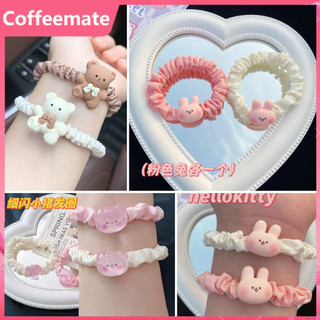 Scrunchies dây cột tóc cô gái nhỏ xinh xắn