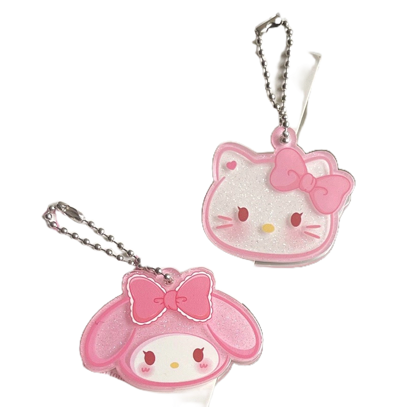 Móc Chìa Khóa Bằng Acrylic Hình Sanrio Kuromi Hello Kitty Purin Pachacco Dễ Thương Mới