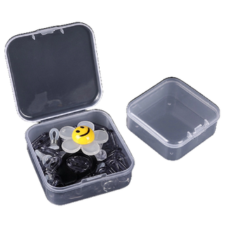 Luimo Bộ 5 Hộp Đựng Trang Sức mini Trong Suốt Chống Bụi Tiện Dụng