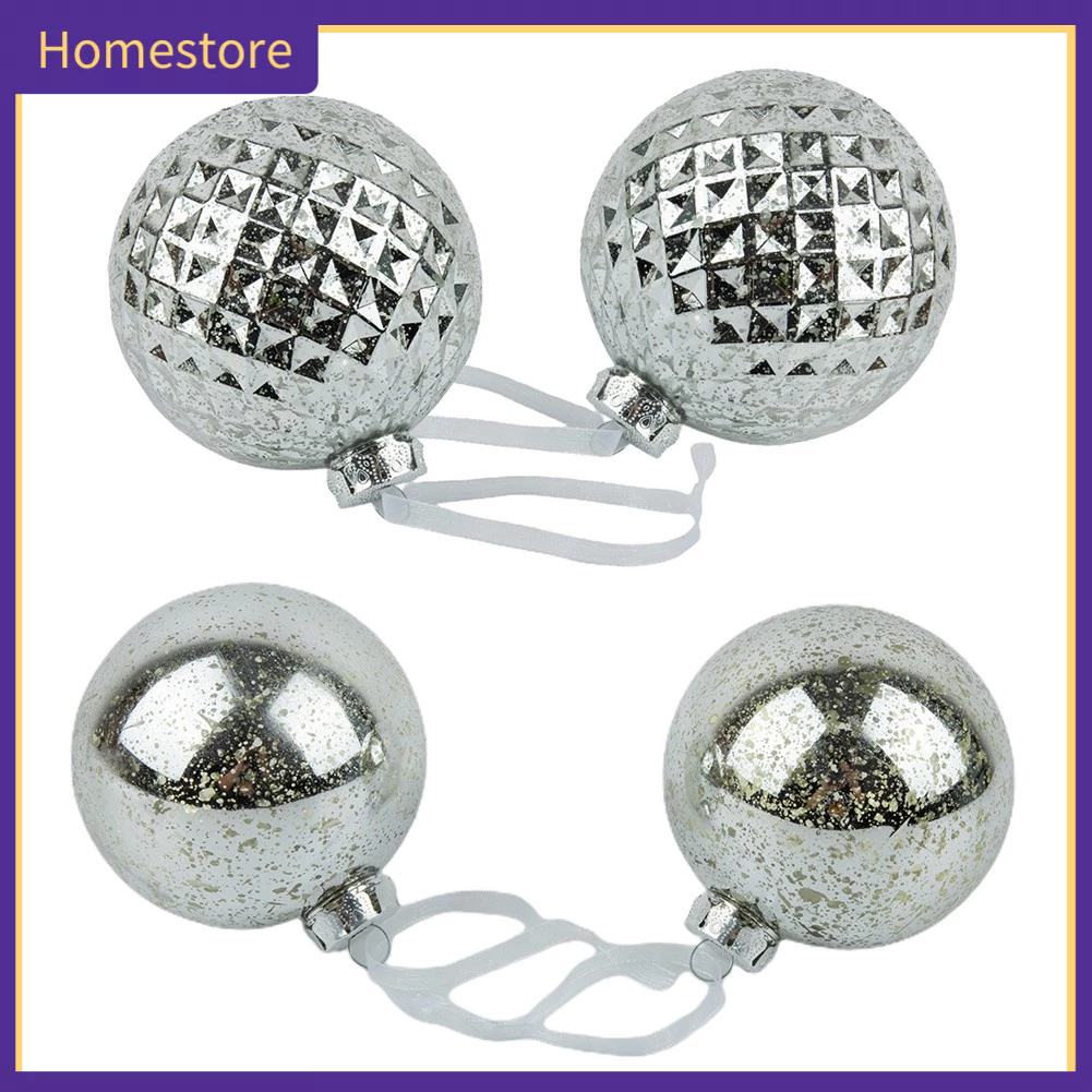 Set 4 Trái Châu 10cm Trang Trí Cây Thông Noel