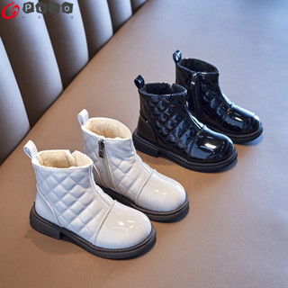 Giày Bốt martin Lót Lông Cừu Giữ Ấm Mùa Thu Đông Phong Cách Công Chúa Mới 2023 Cho Bé Gái