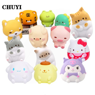 CHUYI Bé Xả Stress Đồ Chơi Nắn Bóp Đàn Hồi Giảm Stress Hình Chú Gà / Khủng Long/đồ Chơi Cho Bé sanrio toys