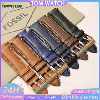 Đối với dây đeo FOSSIL Dây da 22mm 24mm Đối với dây đeo đồng hồ FOSSIL