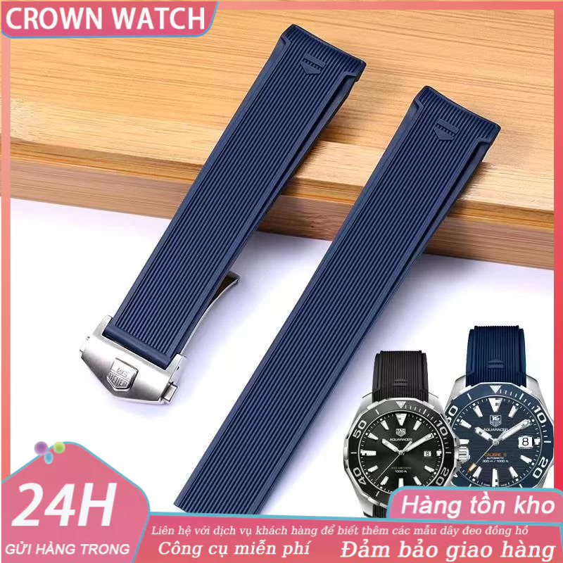 Phù Hợp Dây Đeo Đồng Hồ Bằng Cao Su Silicon Chống Thấm Nước 22MM Cho TAG TAG TAG HEUER 300 SERIES