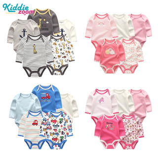 Trang phục áo liền quần cotton tay dài cỡ ngắn cho em bé thời trang 2020