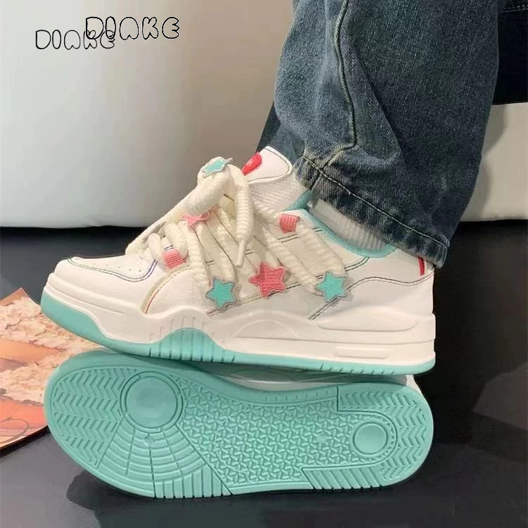 Giày Sneaker Vải Smile Đáng Yêu Đế Bằng Phối Dây Bản To Giày Thể Thao Kiểu Nữ Mới 2023