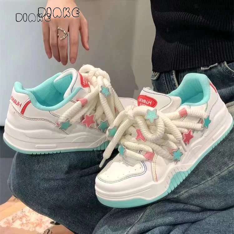 Giày Sneaker Vải Smile Đáng Yêu Đế Bằng Phối Dây Bản To Giày Thể Thao Kiểu Nữ Mới 2023