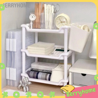 Berryhome 3 tầng phòng tắm mặt bàn tổ chức có thể tháo rời đa năng trang điểm lưu trữ kệ giá cho nhà bếp ngủ