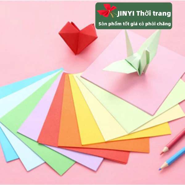 Set 100 Tấm  Origami Nhiều Màu Sắc