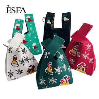 Esea Túi Xách Dệt Sức Chứa Lớn Phong Cách Trung Hoa Thời Trang Thu Đông Mới
