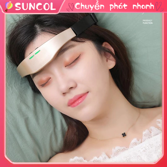 Máy Mát Xa Đầu Xung Tần Số Thấp Thông Minh Thiết Bị Ngủ Massage Hỗ Trợ Giấc Giảm Đau Căng Thẳng SUNCOL