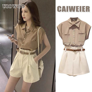 Bộ áo khoác + quần short thời trang cá tính trẻ trung