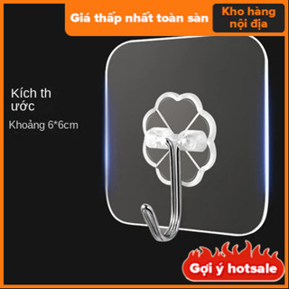 Trong Suốt Móc Treo Đồ Dán Tường Bằng Nhựa Trong Không Để Lại Dấu 20kg（Vận chuyển nội địa Việt Nam）