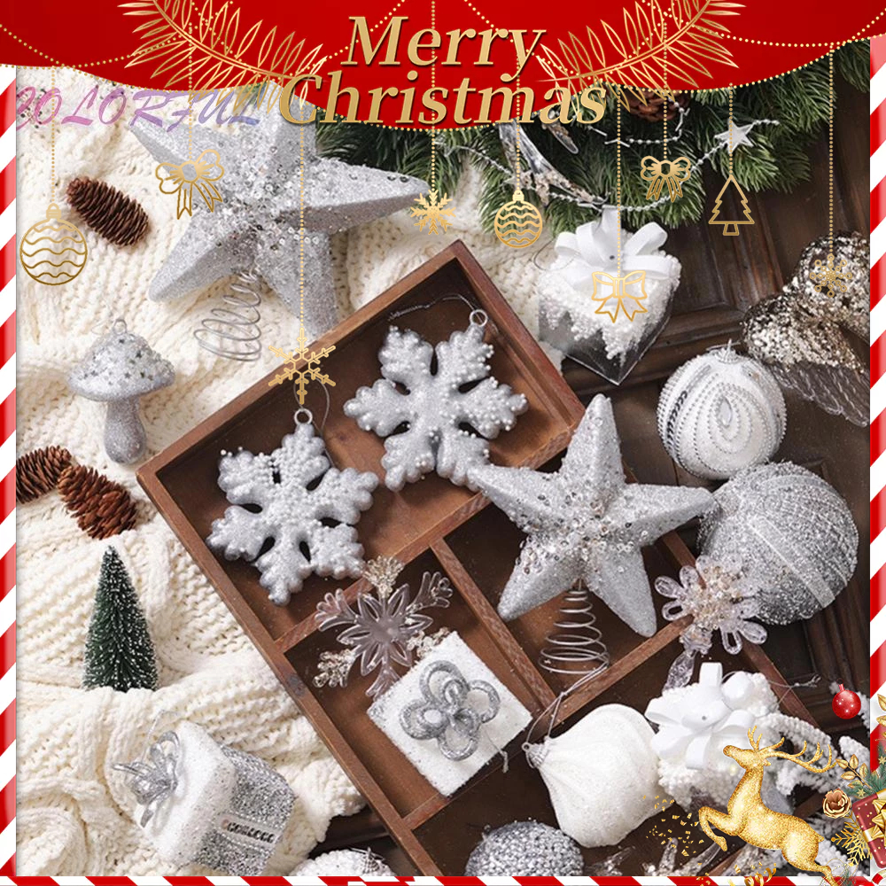 Set 7 / 8 / 9 / 10 Trái Châu Trang Trí Cây Thông Noel