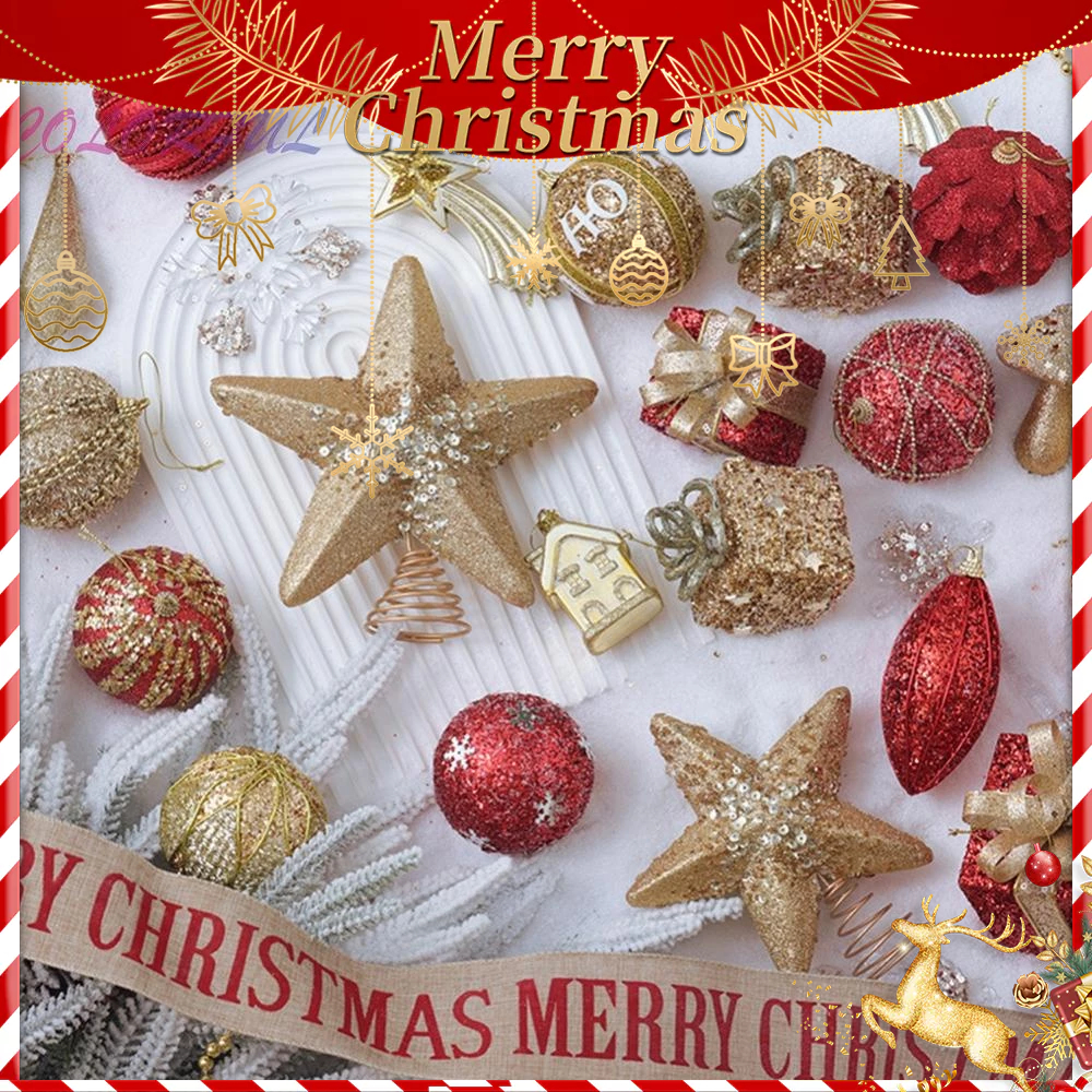 Set 7 / 8 / 9 / 10 Trái Châu Trang Trí Cây Thông Noel