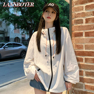Lansboter Áo Khoác Thể Thao Có Mũ Trùm Dài Tay Chống Nắng Mùa Hè Cho Nam Nữ
