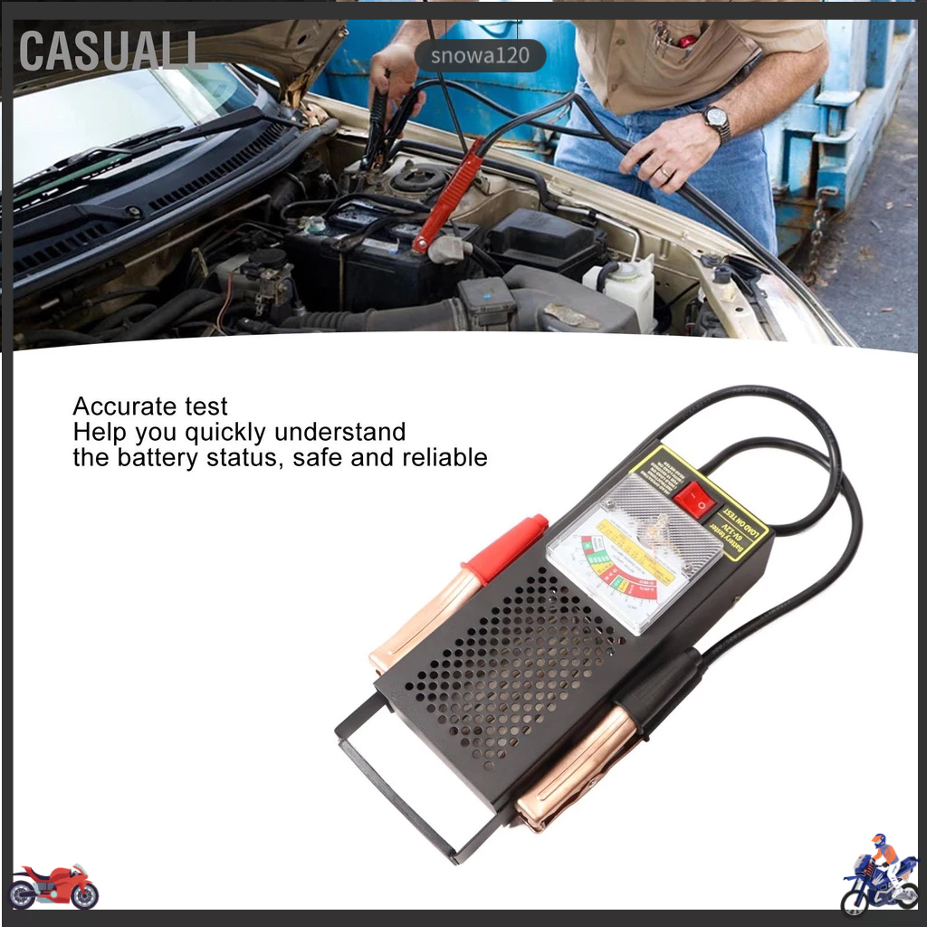 Casuall Máy kiểm tra ắc quy ô tô Hệ thống sạc 6v đến 12v có độ chính xác cao phân tích tự động cho điện snowa