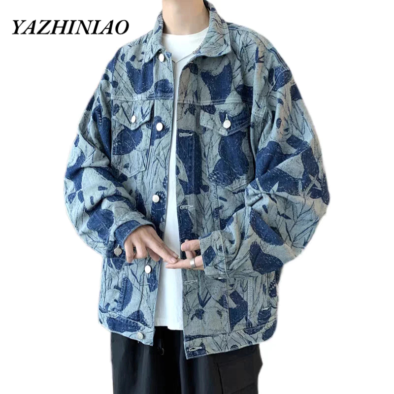 Áo Khoác denim Tay Dài Cổ Vuông Tiêu Chuẩn yazhiniao Thời Trang Trẻ Trung Dễ Phối Đồ Hàng Ngày Phong Cách Nhật Bản Mới