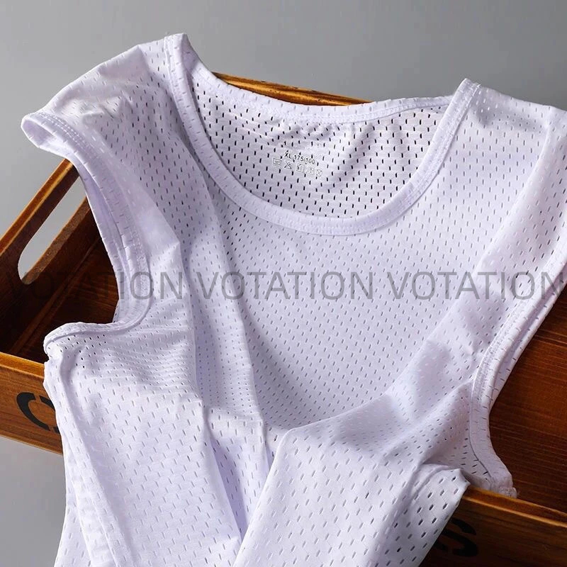 Áo ba lỗ Sát Nách Phối Lưới Thoáng Khí Nhanh Khô Thời Trang Mùa Hè Cho Nam nan309