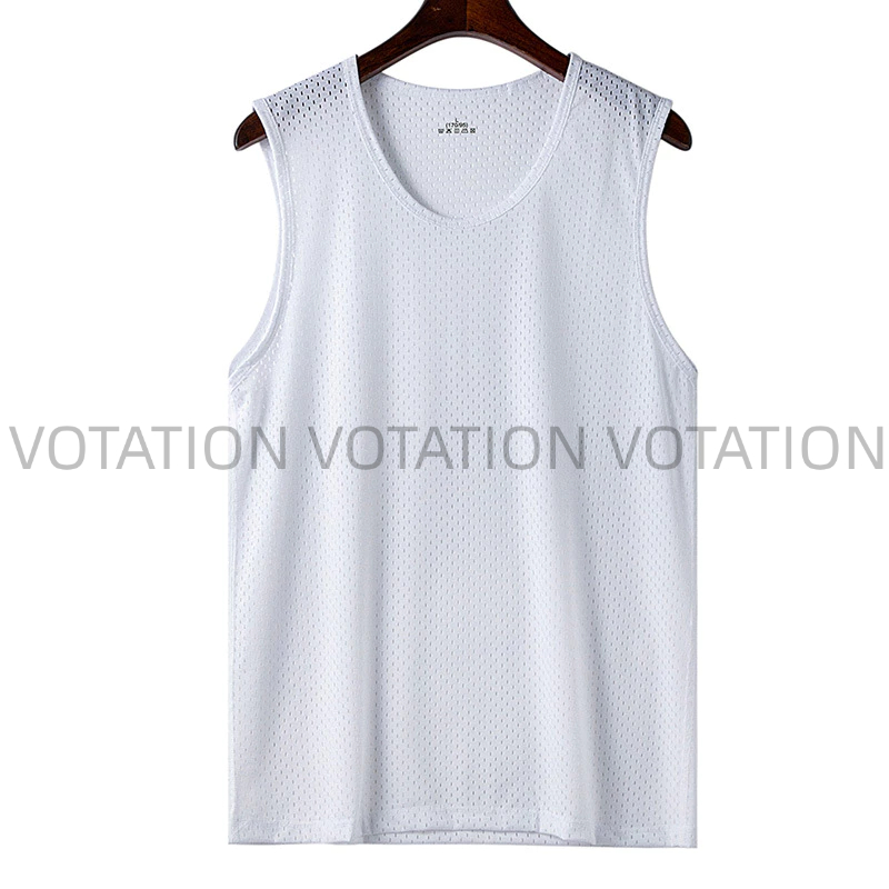 Áo ba lỗ Sát Nách Phối Lưới Thoáng Khí Nhanh Khô Thời Trang Mùa Hè Cho Nam nan309