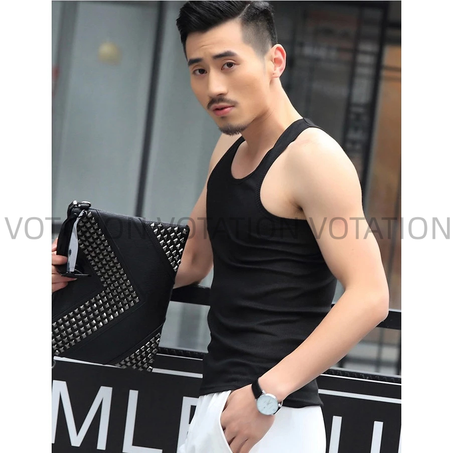 Áo Ba Lỗ Thể Thao cotton thấm hút mồ hôi thời Ôm Dáng Co Giãn Thoáng Khí Cho Nam