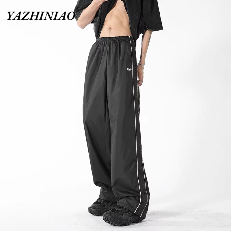 Yazhiniao Quần Thể Thao Ống Rộng Thời Trang Trẻ Trung Dễ Phối Đồ