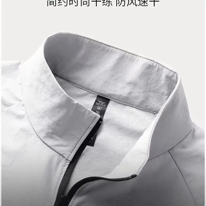 Bộ Quần Áo Thể Thao Chạy Bộ Nhanh Khô Chống Gió Mùa Thu Đông Cho Nam