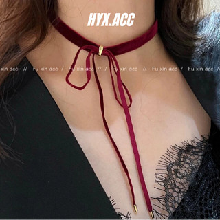 Vòng cổ nữ nơ nhung vòng cổ dài choker