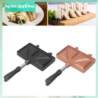 ModernHome Nóng Làm Bánh Sandwich Hợp Kim Nhôm Hot Dog Máy Nướng Mì 2 Mặt Chảo Chiên