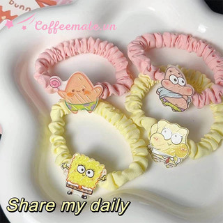 ⚡CM⚡]Dây Cột Tóc Cao Su Co Giãn Hình Bọt Biển Dễ Thương