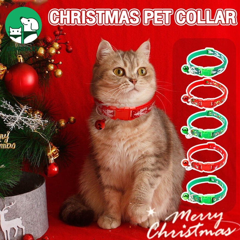 DORRIKEY Vòng cổ dành cho cún cưng và mèo cưng Phong cách Giáng sinh hhmps0027