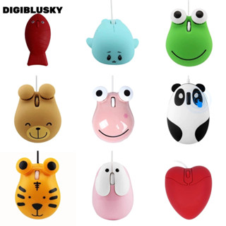 DIGIBLUSKY Dễ Thương Chuột Dây Hình Sở Thú / Cá Heo / Gấu Trúc / Cá / Ếch / Hổ / Gấu